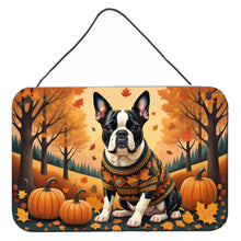 Load image into Gallery viewer, Boston Terrier Fall Wall or Door Hanging Prints