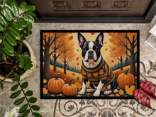Load image into Gallery viewer, Boston Terrier Fall Doormat -  18x27 Decorative Floor Mat – Indoor/Outdoor Rug