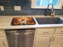 Load image into Gallery viewer, White Boxer Fall Dish Drying Mat