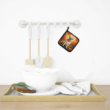 Load image into Gallery viewer, White Boxer Fall Pot Holders - Set of 2 Decorative Kitchen Helpers | Made in the USA
