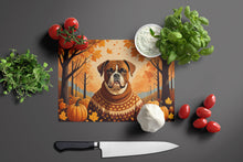 Load image into Gallery viewer, Boxer Fall Glass Cutting Boards – Durable, Decorative Kitchen Art Large