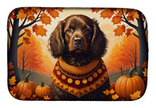 Load image into Gallery viewer, Boykin Spaniel Fall Dish Drying Mat