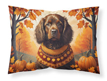 Load image into Gallery viewer, Boykin Spaniel Fall Fabric Standard Pillowcase – Artistic Decorative Front, White Back