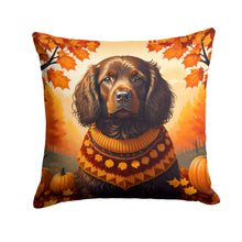 Load image into Gallery viewer, Boykin Spaniel Fall Throw Pillow - 14x14 Decorative Pillow – Art for Your Home &amp; Patio