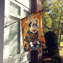 Load image into Gallery viewer, White English Bulldog Fall House Flag