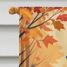 Load image into Gallery viewer, White English Bulldog Fall House Flag