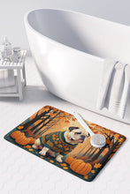 Load image into Gallery viewer, White English Bulldog Fall Memory Foam Kitchen Mat