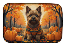 Load image into Gallery viewer, Cairn Terrier Fall Dish Drying Mat