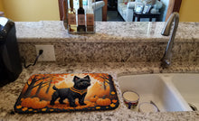 Load image into Gallery viewer, Black Cairn Terrier Fall Dish Drying Mat