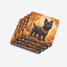 Load image into Gallery viewer, Black Cairn Terrier Fall Foam Coaster