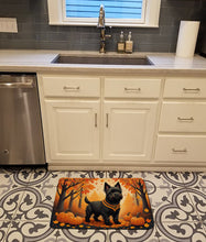 Load image into Gallery viewer, Black Cairn Terrier Fall Memory Foam Kitchen Mat