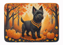 Load image into Gallery viewer, Black Cairn Terrier Fall Memory Foam Kitchen Mat
