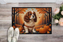 Load image into Gallery viewer, Cavalier Spaniel Fall Doormat - 24x36 Decorative Floor Mat – Indoor/Outdoor Rug with Artistic Flair