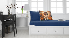 Load image into Gallery viewer, Cavalier Spaniel Fall Fabric Standard Pillowcase – Artistic Decorative Front, White Back