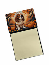 Load image into Gallery viewer, Cavalier Spaniel Fall Sticky Note Holder- Refiilable Desk Accessory Note Pad