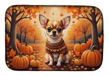 Load image into Gallery viewer, Chihuahua Fall Dish Drying Mat