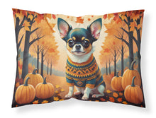 Load image into Gallery viewer, Tricolor Chihuahua Fall Fabric Standard Pillowcase – Artistic Decorative Front, White Back