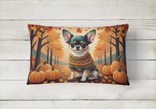 Load image into Gallery viewer, Tricolor Chihuahua Fall Fabric Decorative Pillow