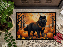 Load image into Gallery viewer, Black Chow Chow Fall Doormat - 24x36 Decorative Floor Mat – Indoor/Outdoor Rug with Artistic Flair