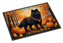 Load image into Gallery viewer, Black Chow Chow Fall Doormat - 24x36 Decorative Floor Mat – Indoor/Outdoor Rug with Artistic Flair