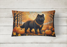 Load image into Gallery viewer, Black Chow Chow Fall Fabric Decorative Pillow