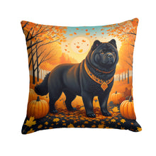Load image into Gallery viewer, Black Chow Chow Fall Fabric Decorative Pillow