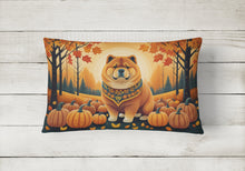Load image into Gallery viewer, Chow Chow Fall Fabric Decorative Pillow