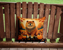 Load image into Gallery viewer, Chow Chow Fall Throw Pillow - 14x14 Decorative Pillow – Art for Your Home &amp; Patio