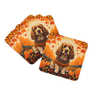 Load image into Gallery viewer, Cocker Spaniel Fall Foam Coaster