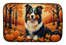 Load image into Gallery viewer, Collie Fall Dish Drying Mat