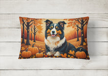Load image into Gallery viewer, Collie Fall Fabric Decorative Pillow