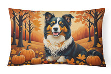 Load image into Gallery viewer, Collie Fall Fabric Decorative Pillow