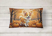 Load image into Gallery viewer, Corgi Fall Fabric Decorative Pillow