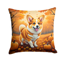 Load image into Gallery viewer, Corgi Fall Fabric Decorative Pillow