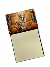Load image into Gallery viewer, Corgi Fall Sticky Note Holder- Refiilable Desk Accessory Note Pad