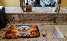 Load image into Gallery viewer, Coton De Tulear Fall Dish Drying Mat