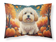 Load image into Gallery viewer, Coton De Tulear Fall Fabric Standard Pillowcase – Artistic Decorative Front, White Back