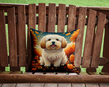 Load image into Gallery viewer, Coton De Tulear Fall Throw Pillow - 14x14 Decorative Pillow – Art for Your Home &amp; Patio