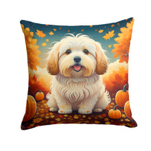 Load image into Gallery viewer, Coton De Tulear Fall Fabric Decorative Pillow