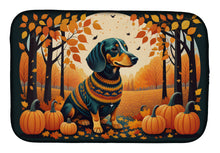 Load image into Gallery viewer, Dachshund Fall Dish Drying Mat