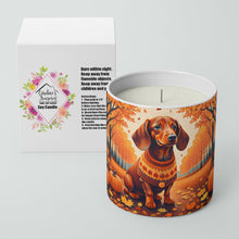 Load image into Gallery viewer, Dachshund Fall Decorative Soy Candle