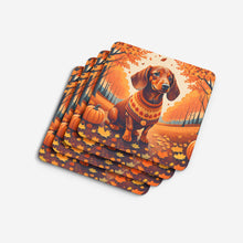 Load image into Gallery viewer, Dachshund Fall Foam Coaster