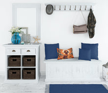 Load image into Gallery viewer, Dachshund Fall Fabric Decorative Pillow