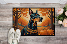 Load image into Gallery viewer, Doberman Pinscher Fall Doormat - 24x36 Decorative Floor Mat – Indoor/Outdoor Rug with Artistic Flair