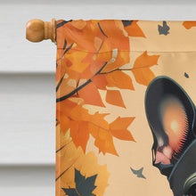 Load image into Gallery viewer, Black French Bulldog Fall House Flag