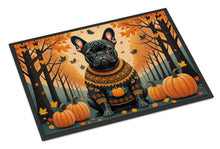 Load image into Gallery viewer, Black French Bulldog Fall Doormat - 24x36 Decorative Floor Mat – Indoor/Outdoor Rug with Artistic Flair