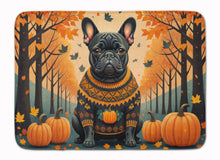 Load image into Gallery viewer, Black French Bulldog Fall Memory Foam Kitchen Mat