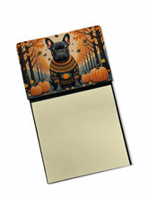 Load image into Gallery viewer, Black French Bulldog Fall Sticky Note Holder- Refiilable Desk Accessory Note Pad