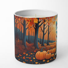Load image into Gallery viewer, White German Shepherd Fall Decorative Soy Candle