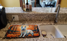 Load image into Gallery viewer, White German Shepherd Fall Dish Drying Mat